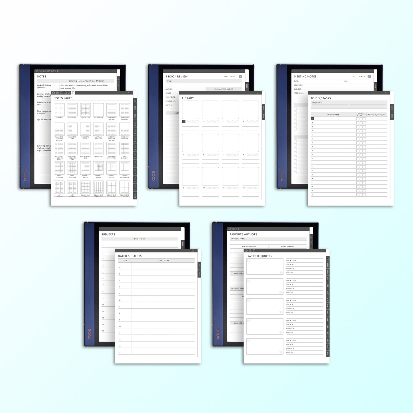 Onyx Boox To-Do List Planners Template