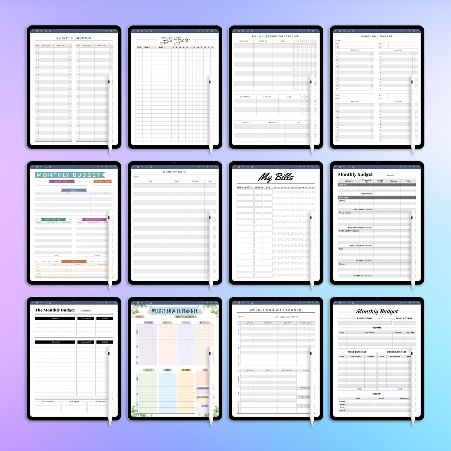 360+ reMarkable 2 Planners Template Bundle