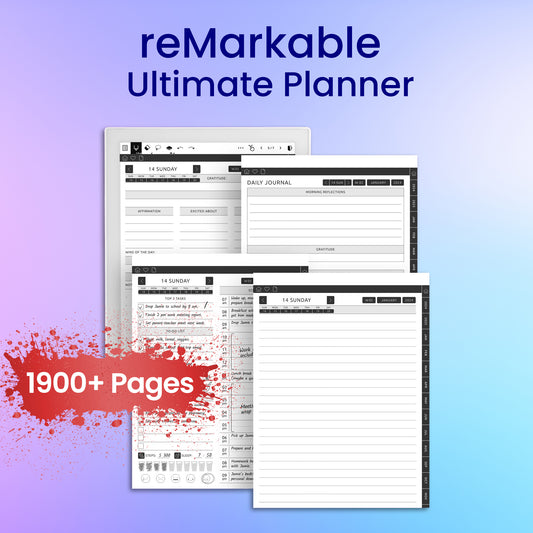 reMarkable 2 Ultimate Planner Template