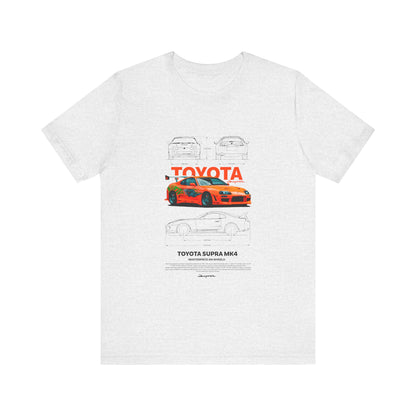 Toyota Supra MK4 Unisex Jersey Tee - Car Enthusiast Graphic Shirt - CreativeRino
