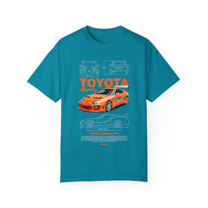 Toyota Supra MK4 Dast and Furious Graphic T-Shirt | Unisex Car Enthusiast Tee - CreativeRino