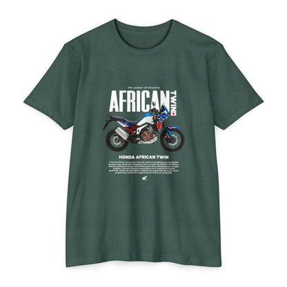 Honda African Twin Unisex T-Shirt - Power of Dreams Motorcycle Tee - CreativeRino