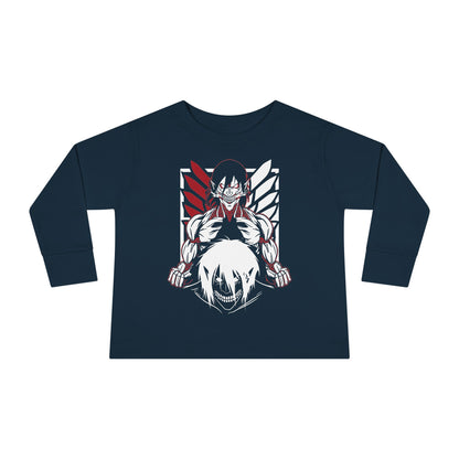 Attack on Titan Toddler Long Sleeve Tee Anime Graphic T-shirt - CreativeRino