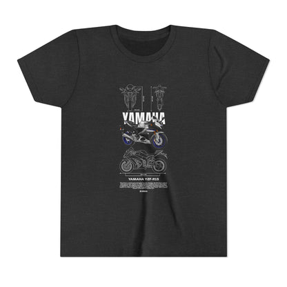 Yamaha YZF-R15 Youth Short Sleeve Tee - Vintage Motorcycle T-shirt Design - CreativeRino