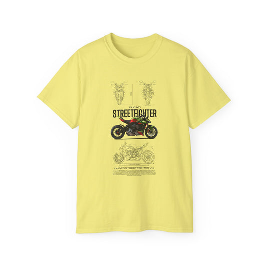 Ducati Streetfighter V4 Unisex Ultra Cotton Tee - Stylish Motorcycle T-shirt for Riders - CreativeRino