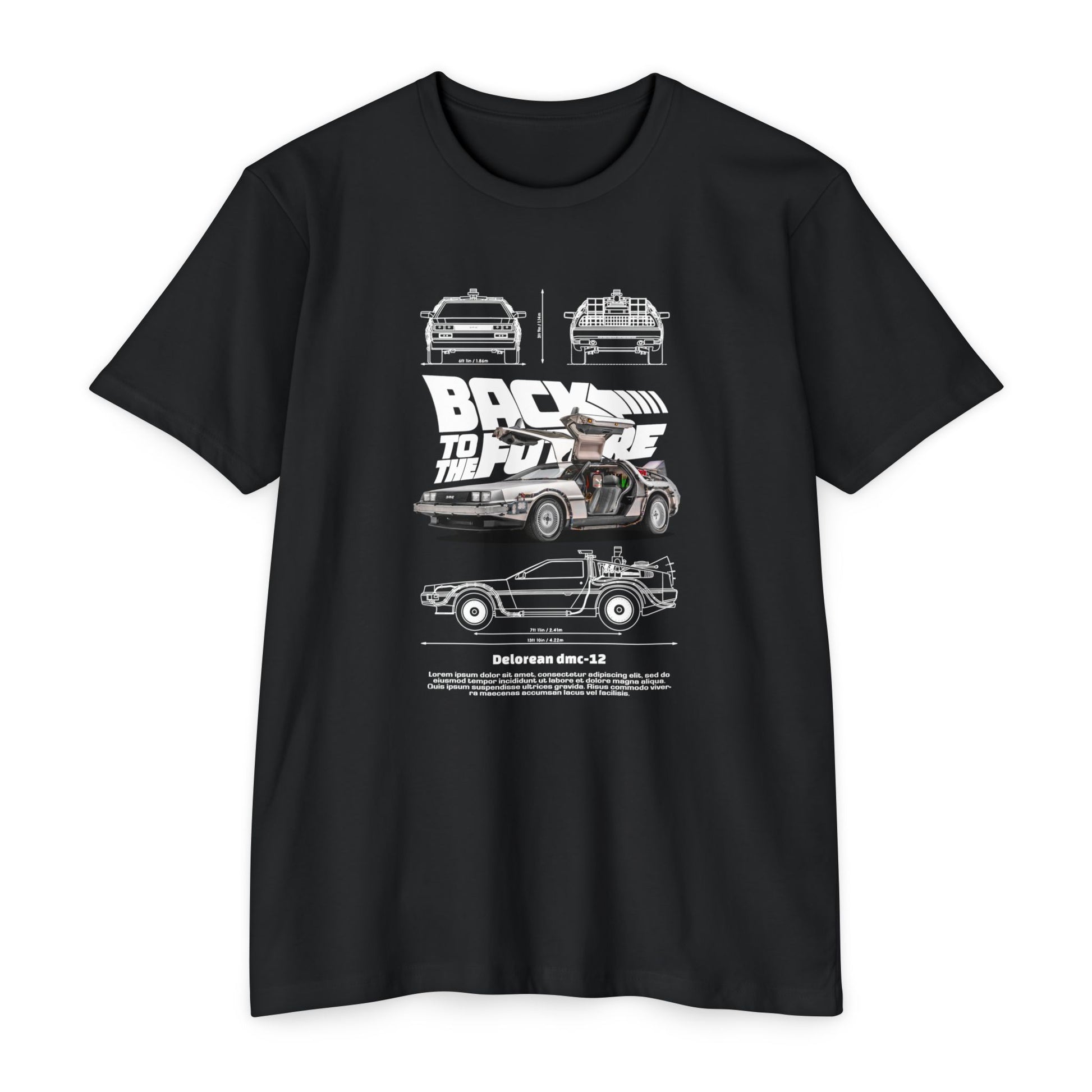 Back to the Future DeLorean Unisex T-Shirt - Retro Movie T-shirt - CreativeRino