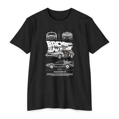 Back to the Future DeLorean Unisex T-Shirt - Retro Movie T-shirt - CreativeRino