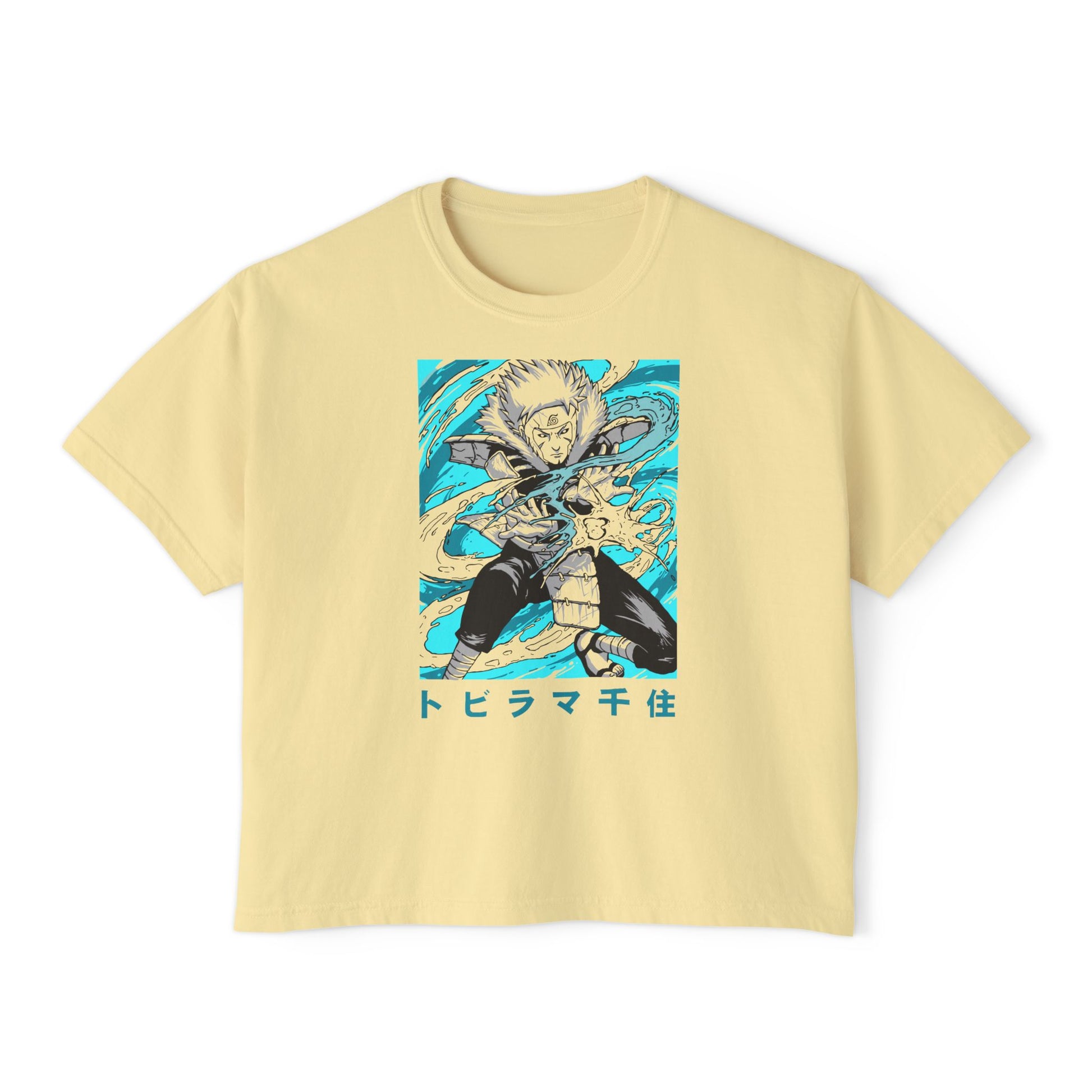 Women Boxy Tee with Anime Design - Stylish Naruto Graphic T-shirt for Fans - CreativeRino