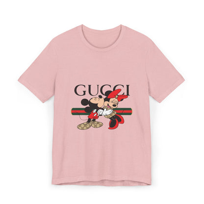 Gucci Mickey & Minnie Unisex T-Shirt, Fun Graphic Tee, Disney Fashion, Gift for Disney Lovers, Cute Casual Wear, Holiday Apparel - CreativeRino