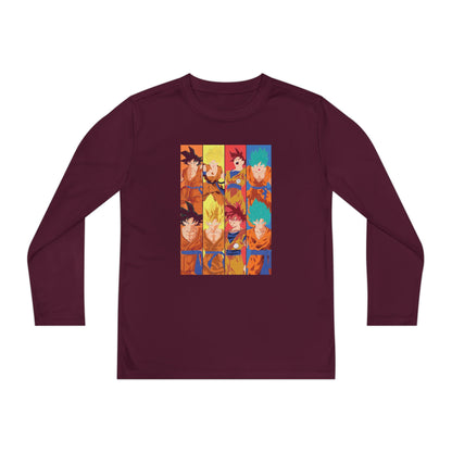 Dragon Ball Z Youth Long Sleeve Tee - Colorful Anime Character T-shirt - CreativeRino