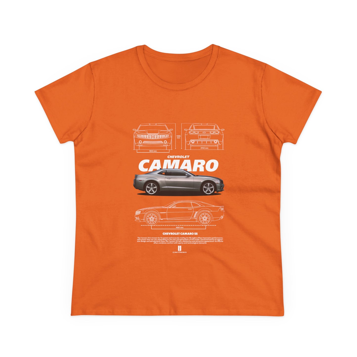 Chevrolet Camaro Women's Tee - Classic Car T-shirt - CreativeRino