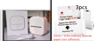 Portable Mini Thermal Label Printer Home Photo Printer Student Wrong Question Printer Bluetooth-compatible Mini Label Printer Price Tag CreativeRino