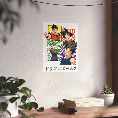 Dragon Ball Z Matte Vertical Poster - Vibrant Anime Wall Art for Fans - CreativeRino