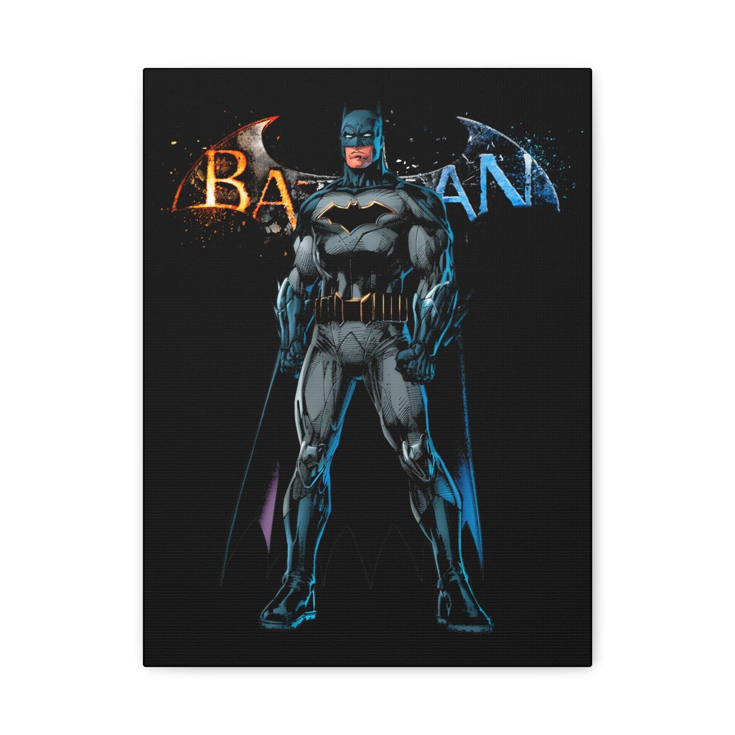 Batman Matte Canvas Wall Art - Stretched 1.25" - CreativeRino