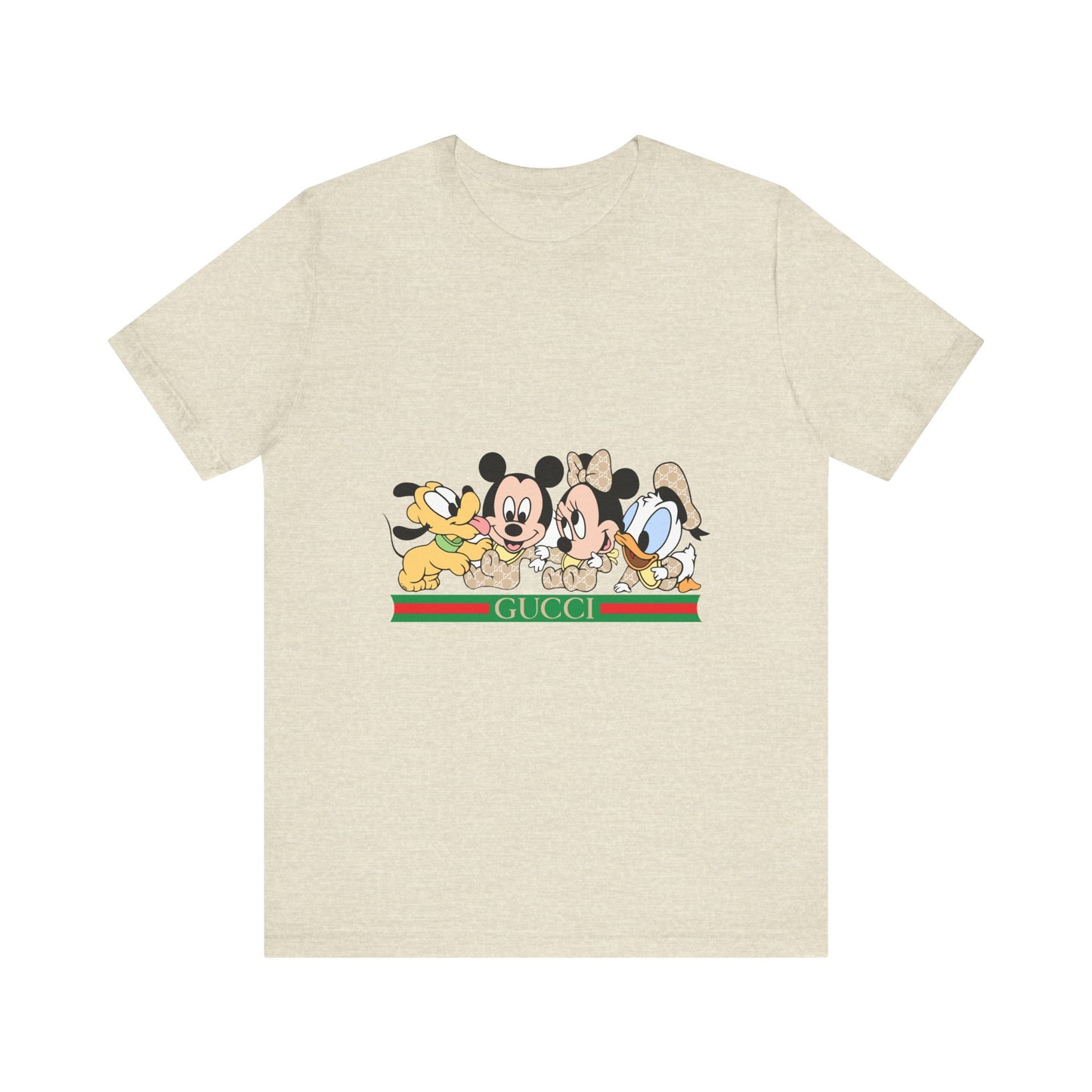 Gucci Mickey Mouse Graphic Tee - Unisex Jersey Short Sleeve T-shirt - CreativeRino