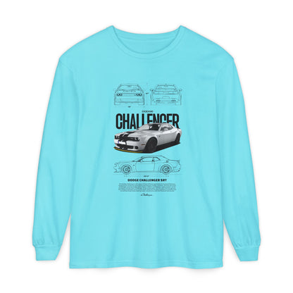Dodge Challenger Long Sleeve T-Shirt - Classic Car Enthusiast Apparel - CreativeRino