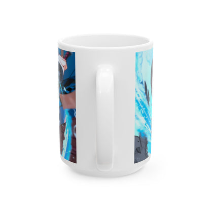 Anime-Themed Ceramic Mug - Demon Slayer Design - CreativeRino