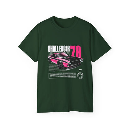 Vintage Challenger 70 Unisex Ultra Cotton Tee - Classic Muscle Car Shirt - CreativeRino