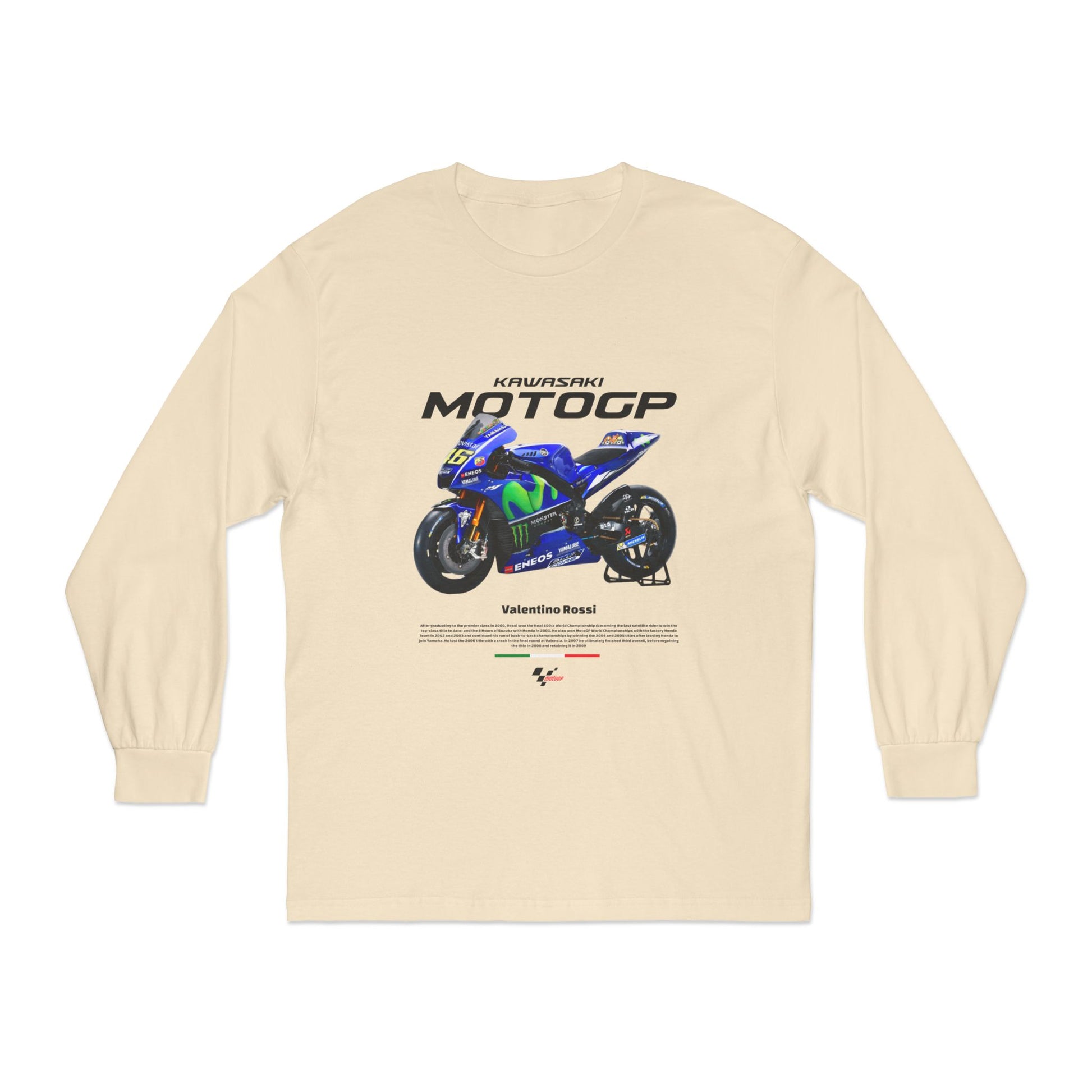 MotoGP Unisex Classic Long Sleeve T-Shirt Valentino Rossi Design - CreativeRino