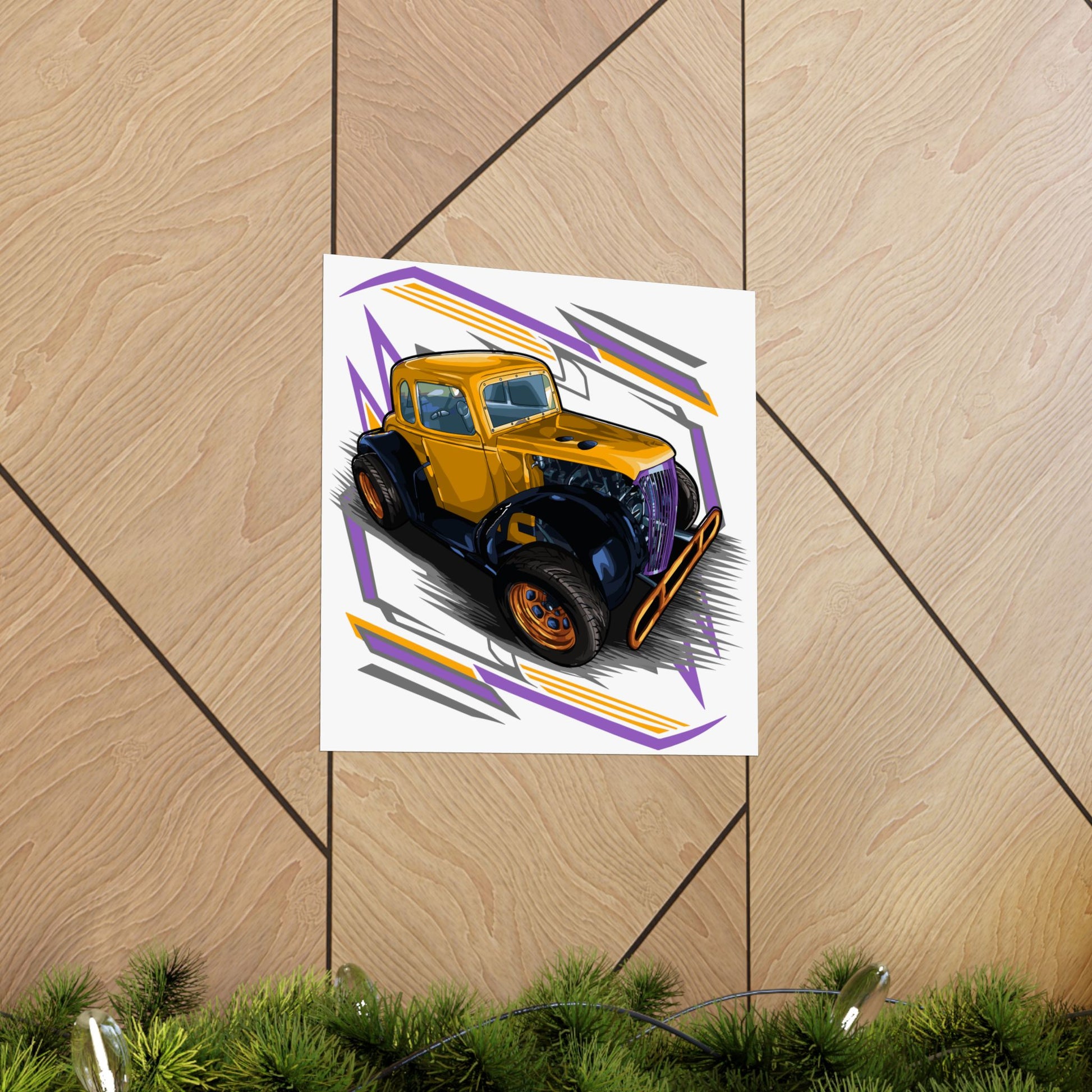 Vintage Car Matte Poster - Retro Automotive Wall Art for Car Enthusiasts - CreativeRino