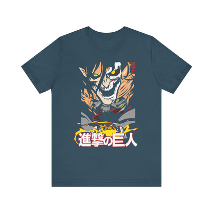 Attack on Titan Unisex Jersey Tee - Epic Anime Graphic T-Shirt - CreativeRino
