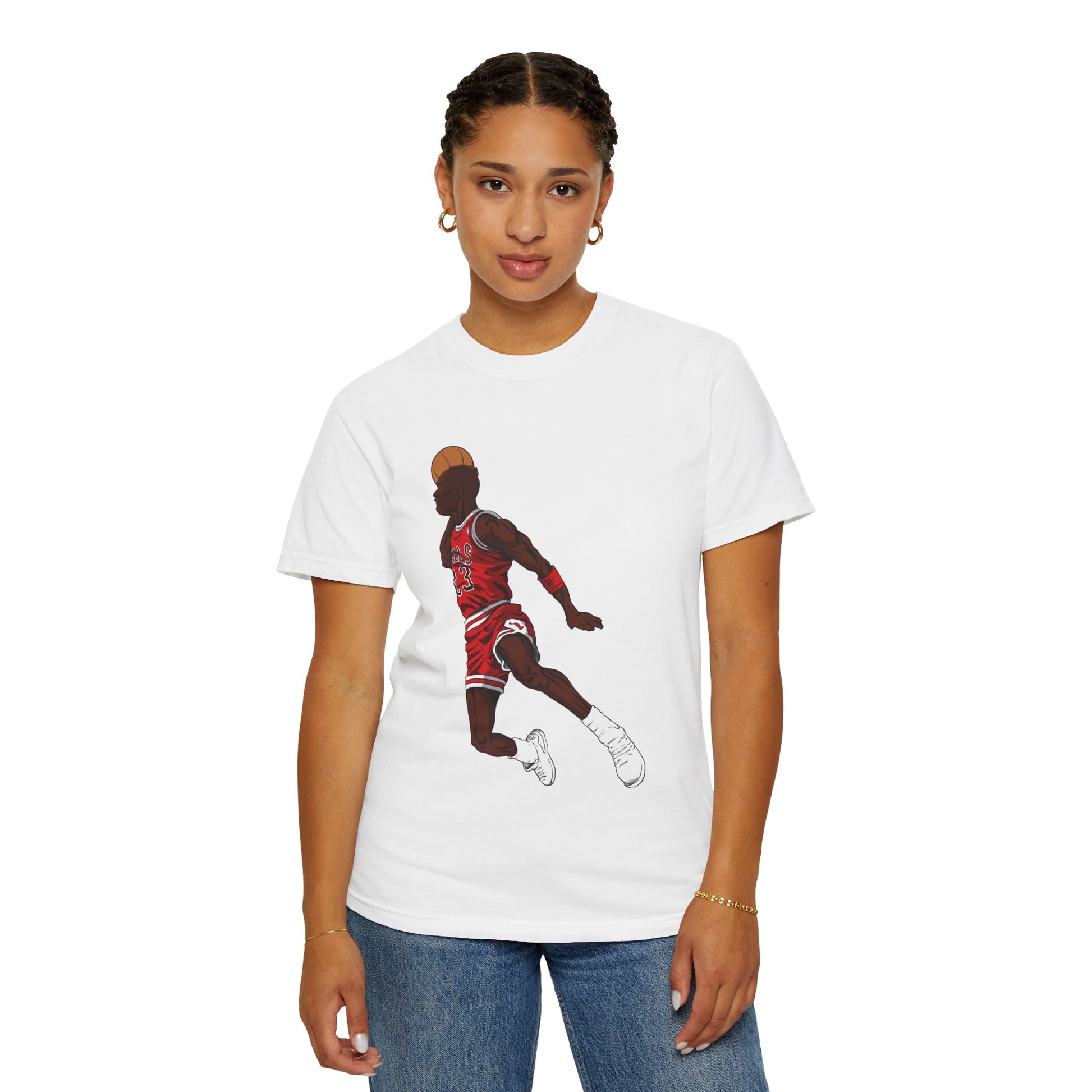 Michael Jordan Unisex T-Shirt Featuring Jumping Basketball Player - Perfect for Sports Lovers! - CreativeRino
