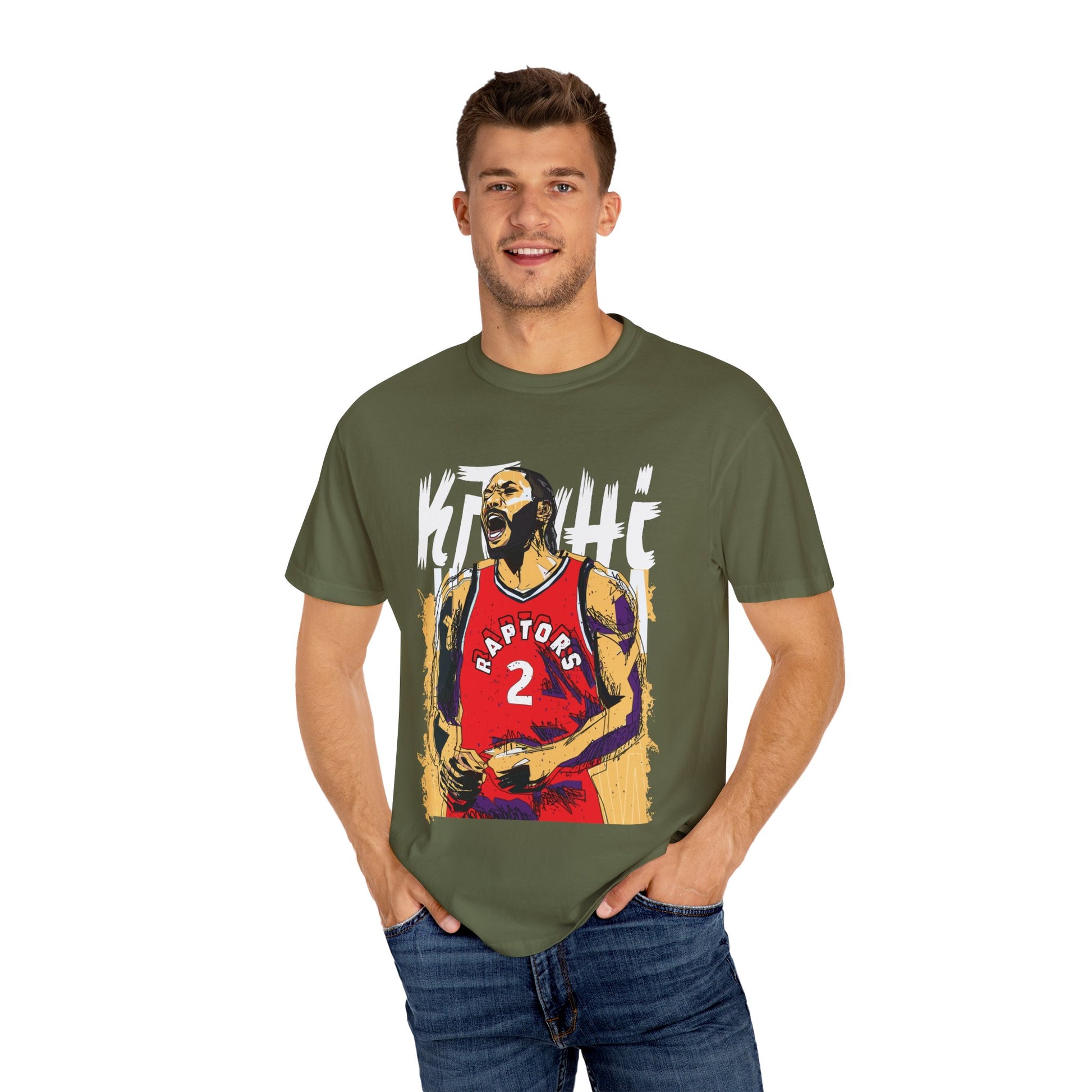 Kawhi Leonard Basketball T-shirt for Fans | Unisex Garment-Dyed Tee - CreativeRino