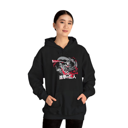 Anime-Inspired Unisex Heavy Blend™ Hooded Sweatshirt - Perfect for Attack on Titan Fans! - CreativeRino