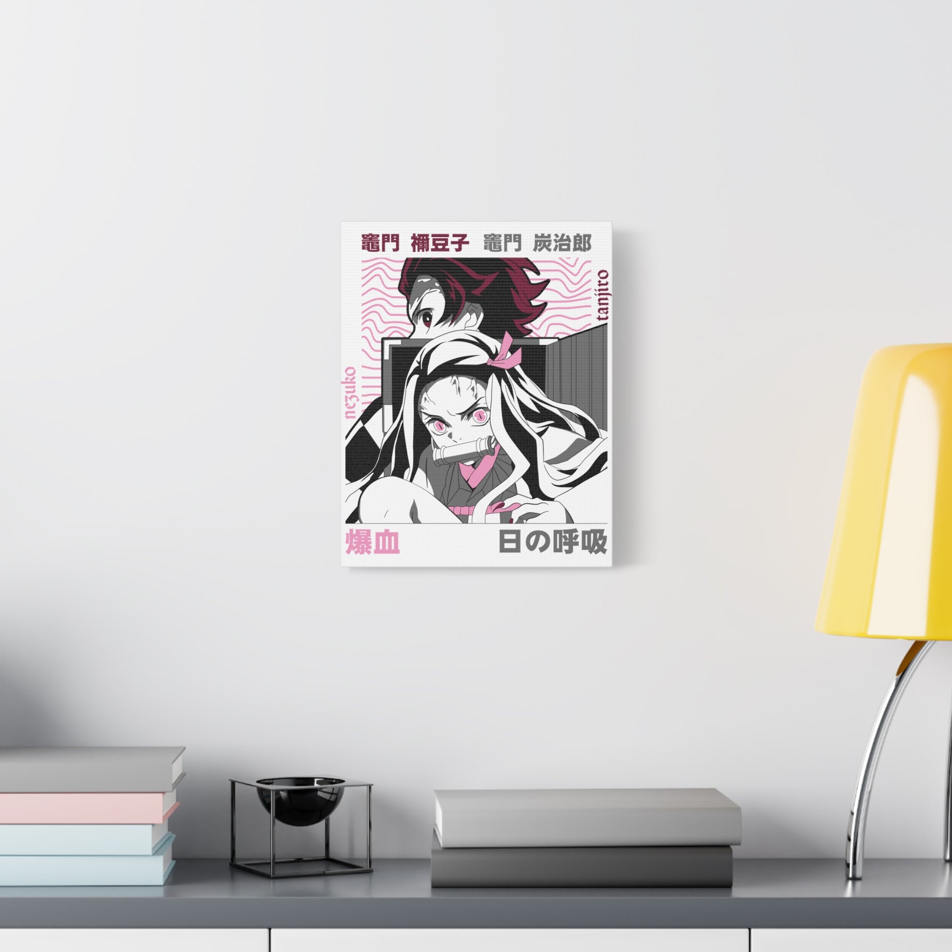 Anime-Inspired Matte Canvas Art - Demon Slayer Design for Fans - CreativeRino