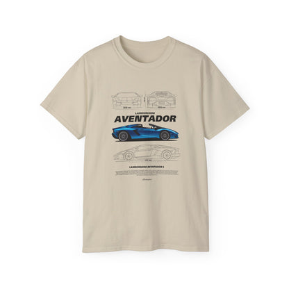 Aventador Sports Car Unisex Ultra Cotton Tee | Car T-shirt - CreativeRino