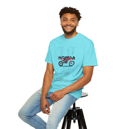 Honda CRF 300 RX Motorcycle Unisex T-Shirt | Garment-Dyed Vintage Tee - CreativeRino