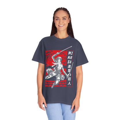 Mikasa Attack on Titan Graphic Tee Anime Graphic T-shirt - CreativeRino