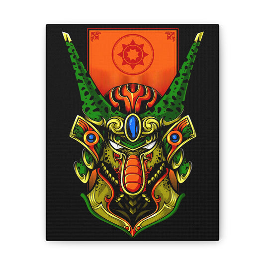 Vibrant Samurai Art Canvas Print - Bold Wall Decor for Anime Lovers - CreativeRino