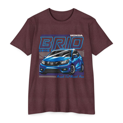Honda BRIO Unisex Jersey T-Shirt - Break Out! Celebrate Your Love for Cars - CreativeRino