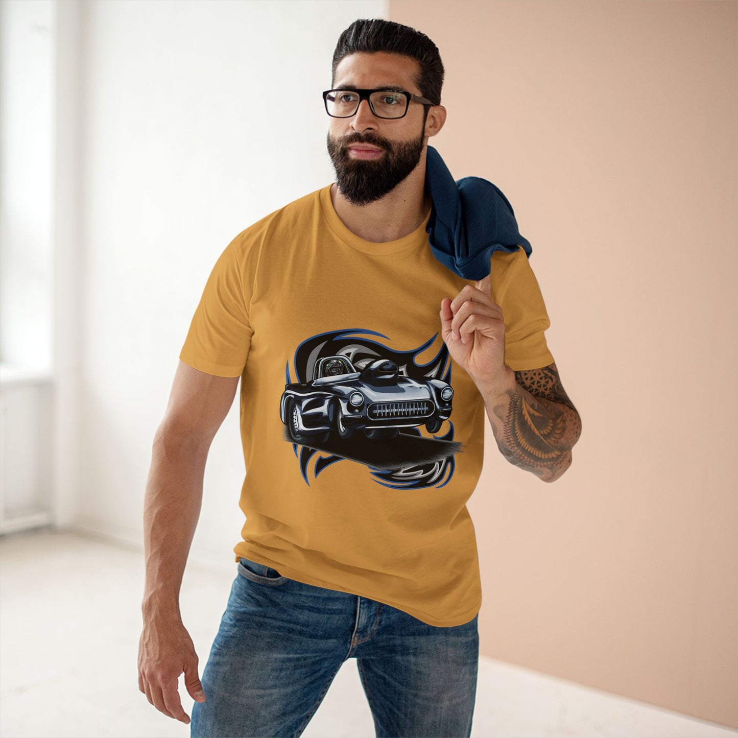 Classic Car Graphic Tee - Retro Automotive T-shirt Design for Car Enthusiasts - CreativeRino