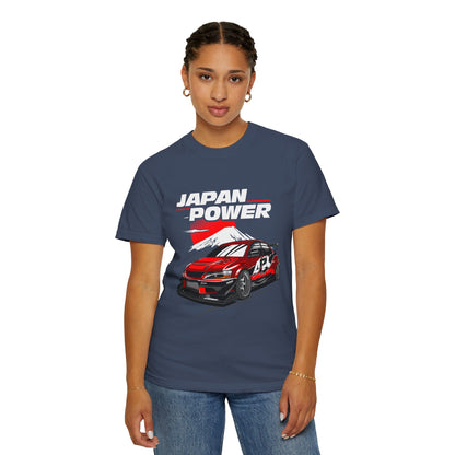 Japan Power Car Unisex Garment-Dyed T-shirt - Perfect T-shirt for Car Enthusiasts - CreativeRino