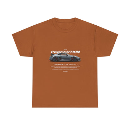 Porsche 718 Cayman Racer's Dream Unisex Heavy Cotton Tee - Perfect T-shirt Gift for Car Enthusiasts - CreativeRino