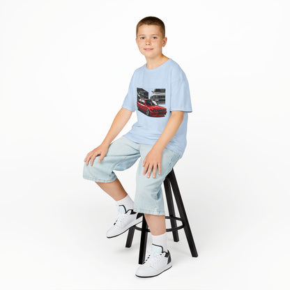 Kids Car Enthusiast Tee - Vintage Racing Design - CreativeRino