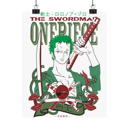 Anime Matte Vertical Posters One Piece Home Decor - CreativeRino