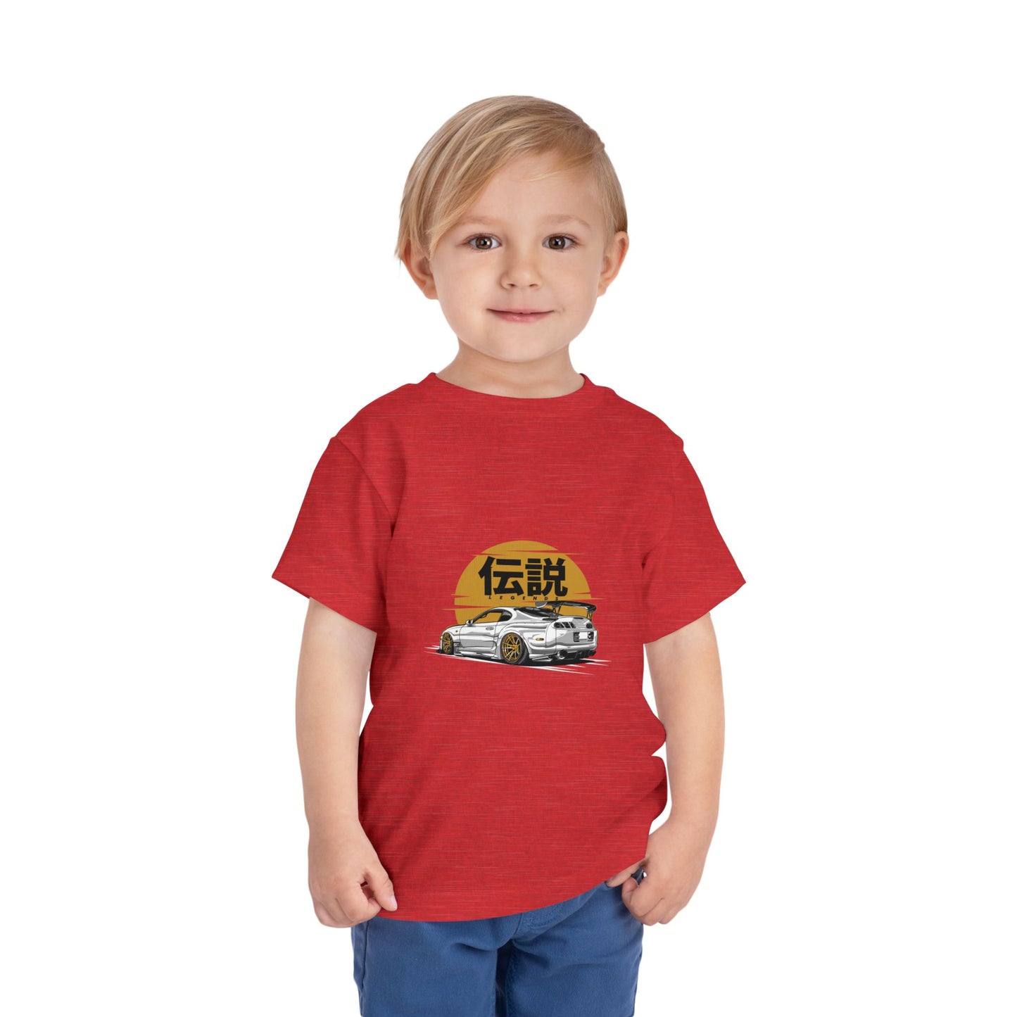 Toddler Racing Tee with Japanese Kanji Design - CreativeRino