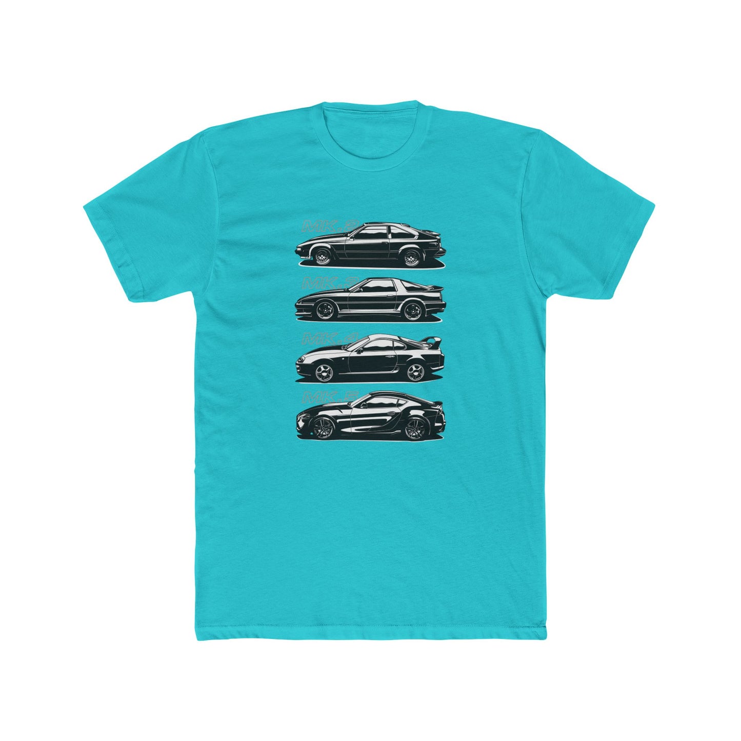 Toyota Supra Series Car Collection Unisex Cotton Crew Tee - CreativeRino