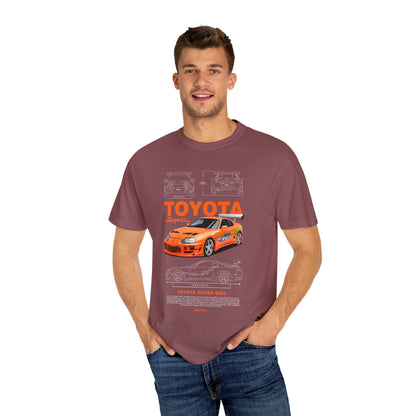 Toyota Supra MK4 Dast and Furious Graphic T-Shirt | Unisex Car Enthusiast Tee - CreativeRino
