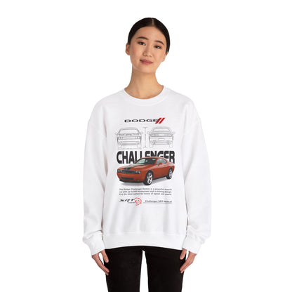 Dodge Challenger Unisex Heavy Blend™ Crewneck Sweatshirt - Retro Muscle Car Design - CreativeRino