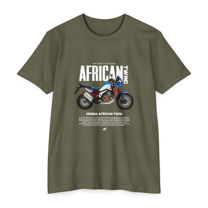 Honda African Twin Unisex T-Shirt - Power of Dreams Motorcycle Tee - CreativeRino
