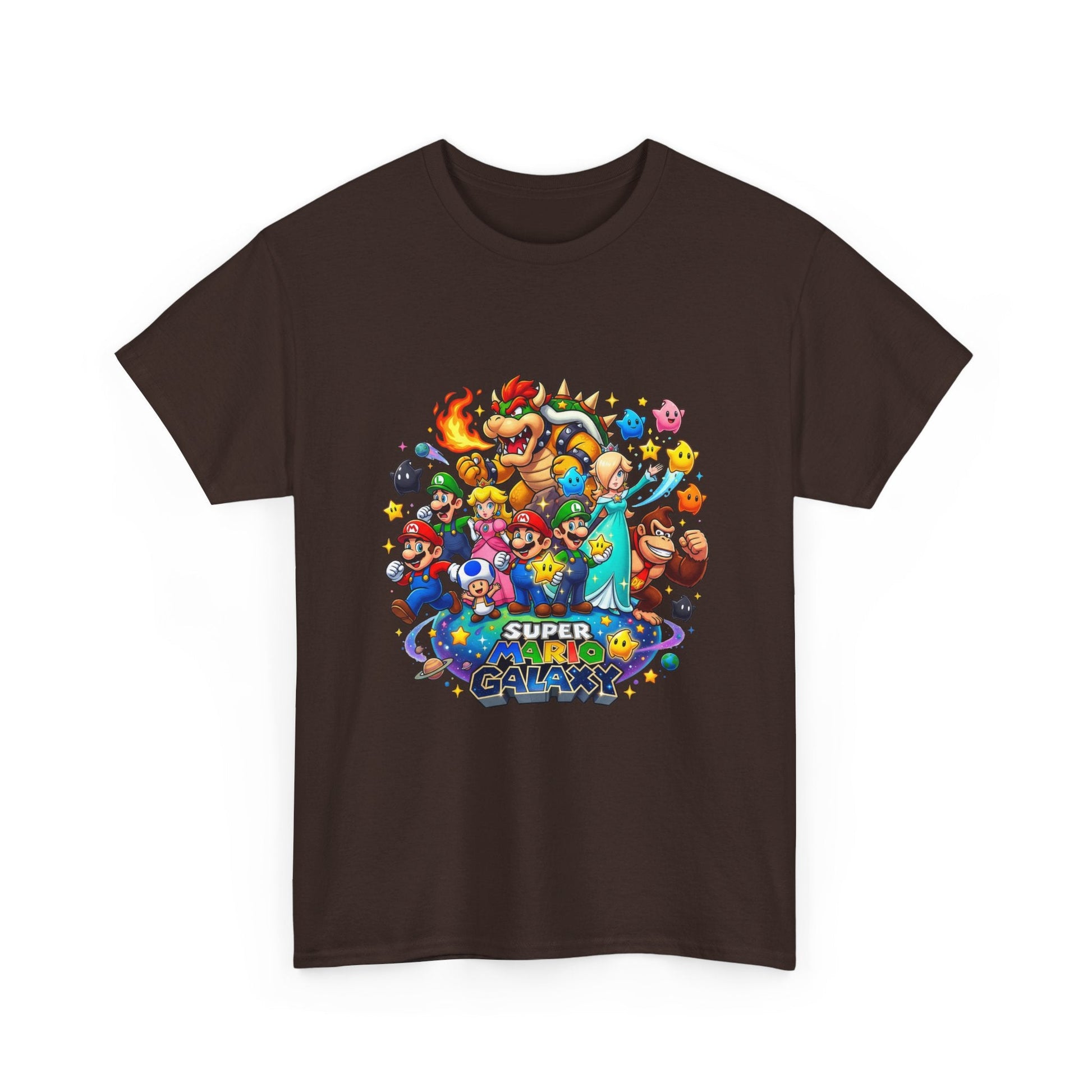 Gaming Characters Graphic Tee — "Mario Galaxy" Colorful Arcade Crew T-Shirt Printify