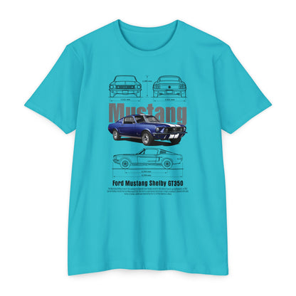 Mustang Shelby GT350 T-Shirt - Vintage Car Design T-shirt for Auto Enthusiasts - CreativeRino