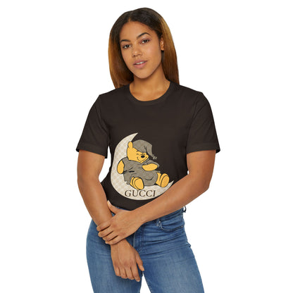 Cozy Sleepy Bear Unisex Jersey T-Shirt - CreativeRino