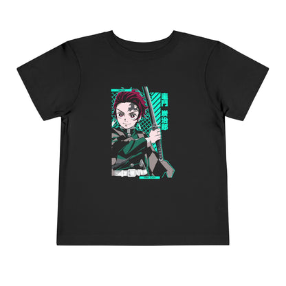 Demon Slayer Toddler Short Sleeve Tee - Anime Character Design for Young Fans - CreativeRino