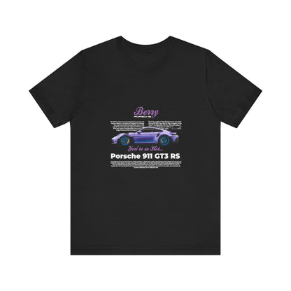 Porsche 911 GT3 RS Berry Car Tee for Automotive Enthusiasts - CreativeRino