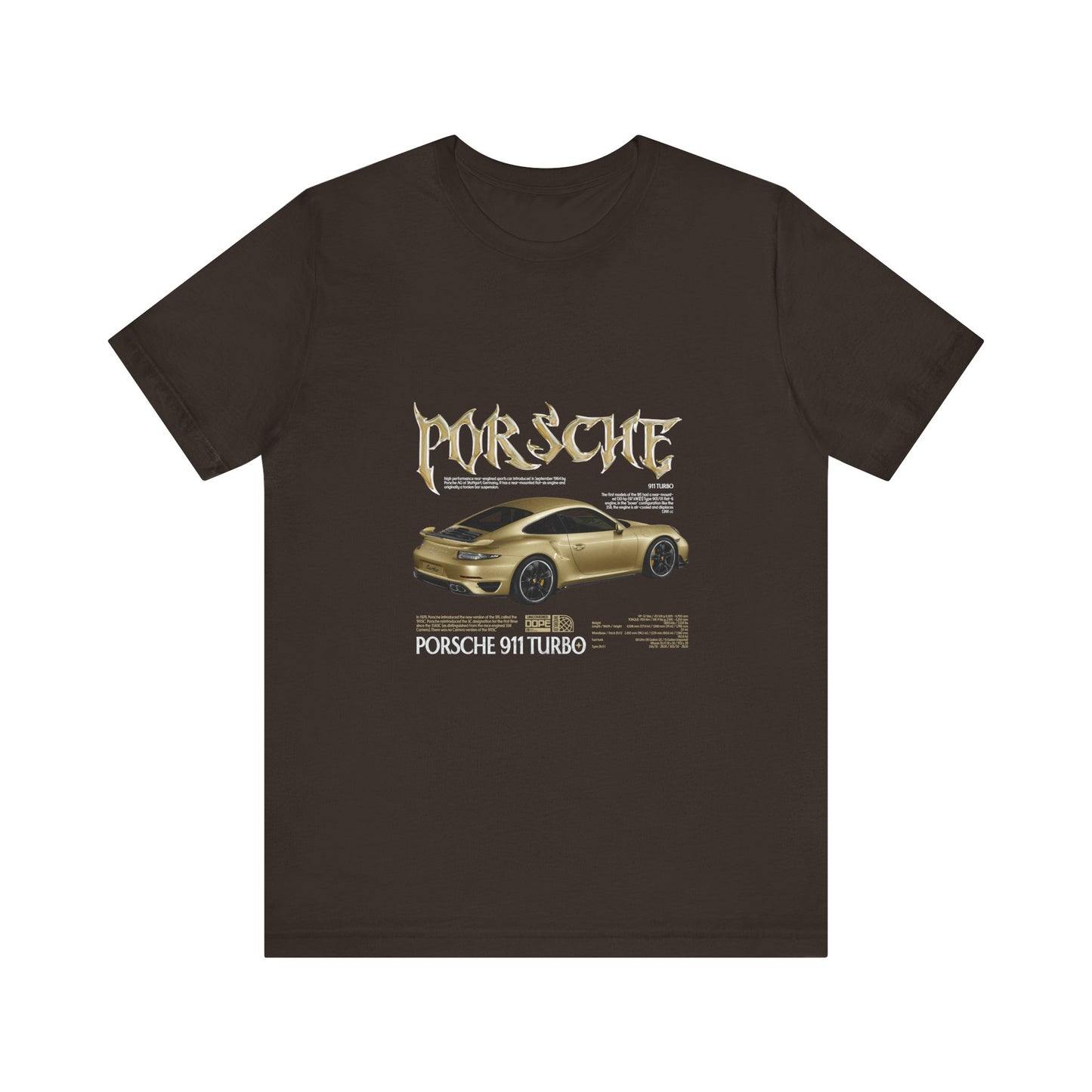 Porsche 911 Turbo Graphic Tee for Car Enthusiasts - CreativeRino